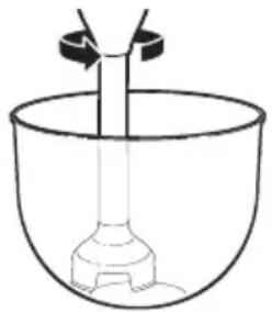 KITCHENAID KHBC212ER - Using the twist lock blending arm - 4
