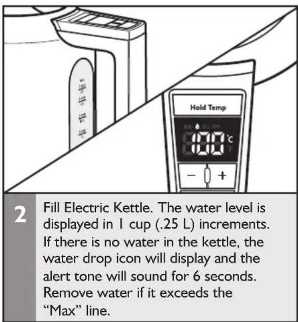KITCHENAID KEK1222SX - Filling the Electric Kettle with water - 2