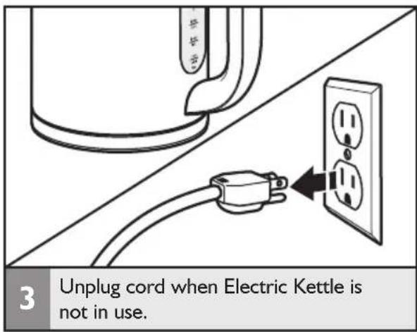 KITCHENAID KEK1222SX - Turning off the Electric Kettle - 3