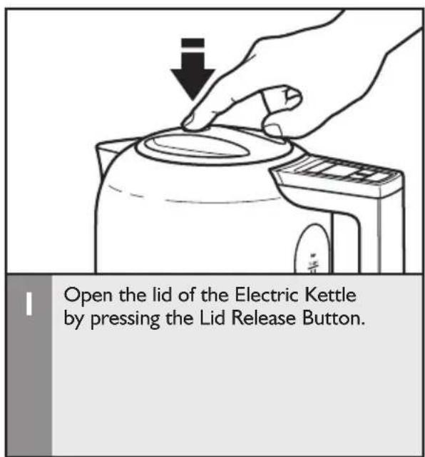 KITCHENAID KEK1222SX - Filling the Electric Kettle with water - 1