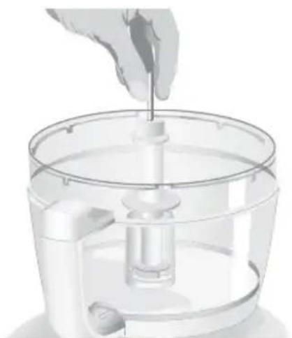 KITCHENAID KFPW760WH - Ensamblaje del disco para rebanar, rallar y cortar - 1