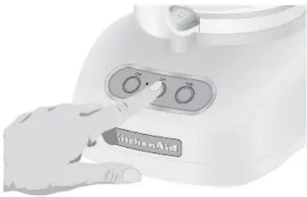 KITCHENAID KFPW760WH - Mise en marche et arrêt du robot culinaire - 1