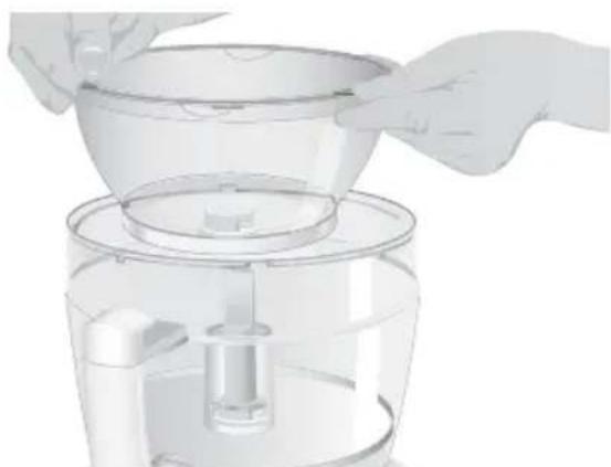 KITCHENAID KFPW760WH - Ensamblaje del minitazón - 1