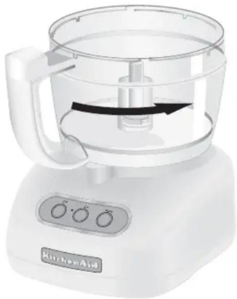 KITCHENAID KFPW760WH - Ensamblaje del tazón de tareas - 1