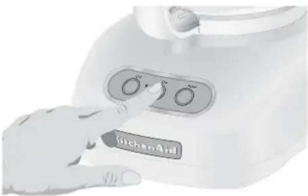 KITCHENAID KFPW760WH - Encendido y apagado del procesador de alimentos - 1