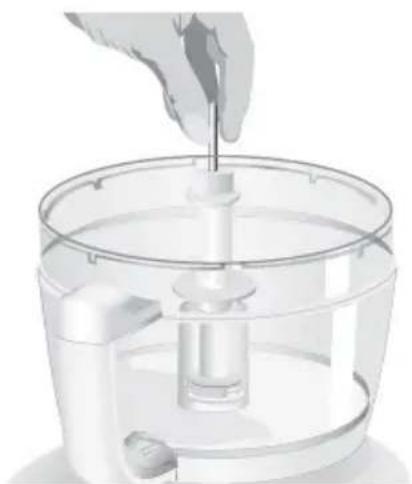 KITCHENAID KFPW760WH - Assemblage du disque à couper, trancher et râper - 1