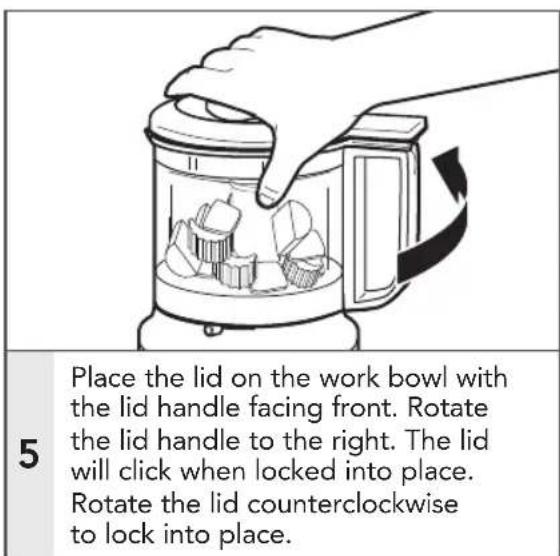 KITCHENAID KFC3516BY - USING THE FOOD CHOPPER - 1
