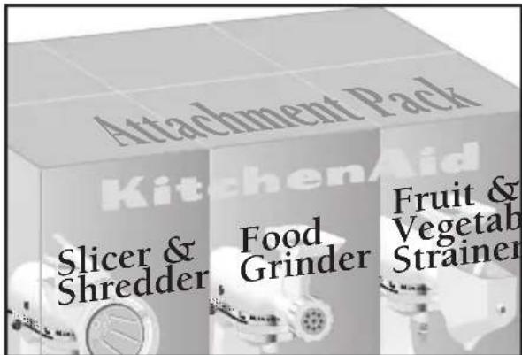 Attachment Pack Kitchen Aid Slicer & Shredder Food Grinder Fruit & Vegetab Strainer