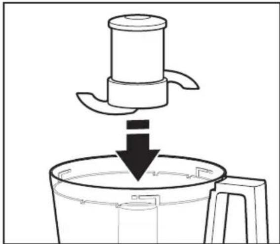 KITCHENAID KFP0922OB - Installing the Multipurpose Blade or Dough Blade - 1