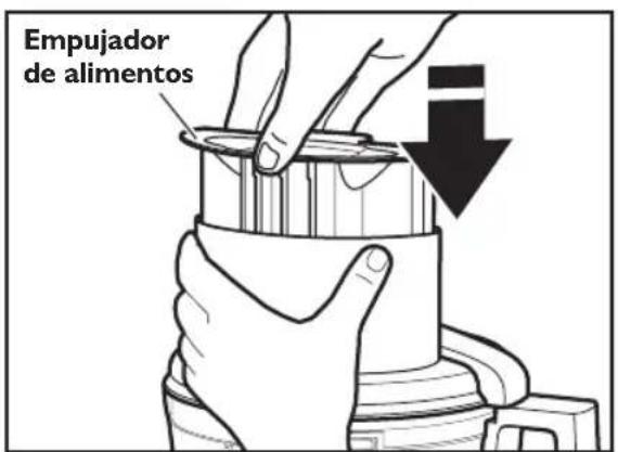 Empujador de alimentos