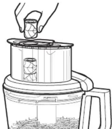 KITCHENAID KFP0922OB - Para cortar espinaca y otros vegetales de hoja en tiras: - 1