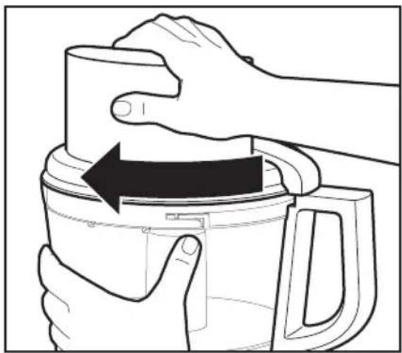 KITCHENAID KFP0922OB - Détacher le couvercle du bol de préparation du bol de préparation - 1