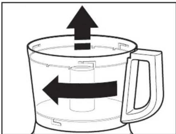 KITCHENAID KFP0922OB - Cómo retirar los alimentos procesados - 5