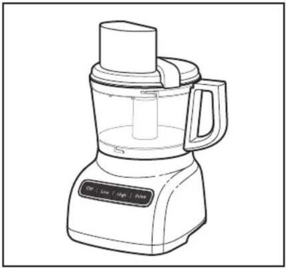 KITCHENAID KFP0922OB - Retrait des aliments transformés - 7