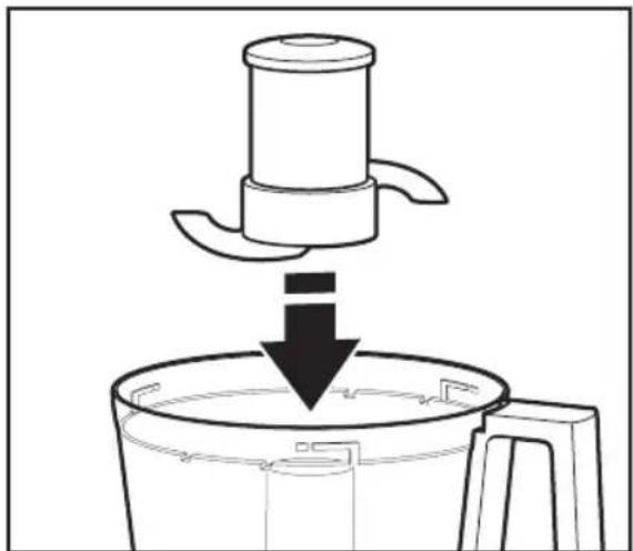 KITCHENAID KFP0922OB - Cómo instalar la cuchilla multiusos o la paleta para masa - 1