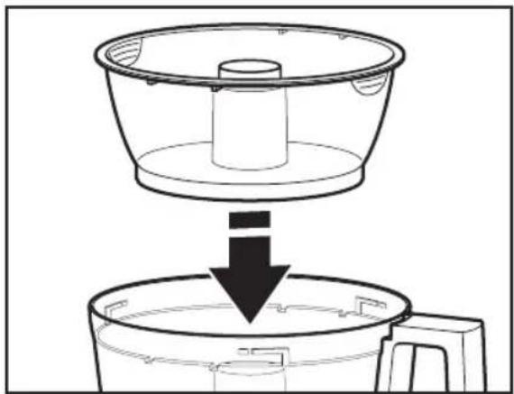 KITCHENAID KFP0922OB - Cómo instalar el minitazón y la minicuchilla - 1
