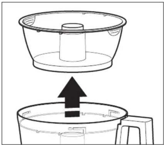 KITCHENAID KFP0922OB - Removing the Work Bowl Cover from the Work Bowl - 2
