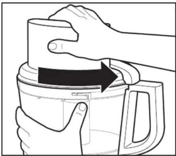 KITCHENAID KFP0922OB - Attaching the Work Bowl Cover - 1