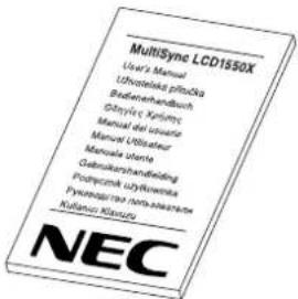 NEC MultiSync LCD1550XBK - Zawartość opakowania - 3