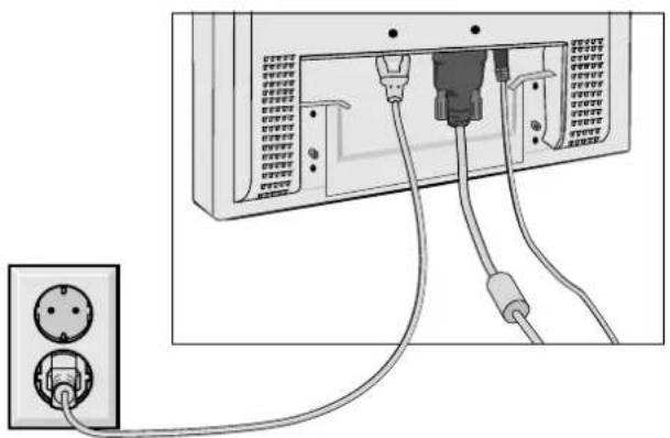 NEC MultiSync LCD1550VMBK - Monitorvoet verwijderen voor permanente montage - 2