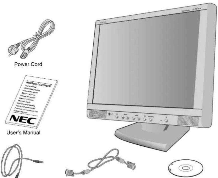 NEC MultiSync LCD1550VMBK - Contents - 1