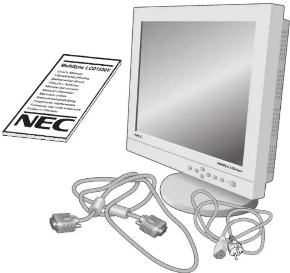 NEC MultiSync LCD1530V - Zawartość opakowania - 1