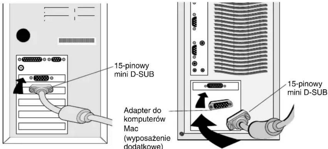 NEC MultiSync LCD1530V - Podłączenie monitora - 1
