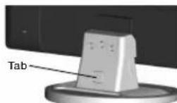 NEC MultiSync LCD22WV - Removing the Base - 1