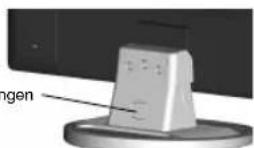 NEC MultiSync LCD22WV - Entfernen des StandfuBes - 1