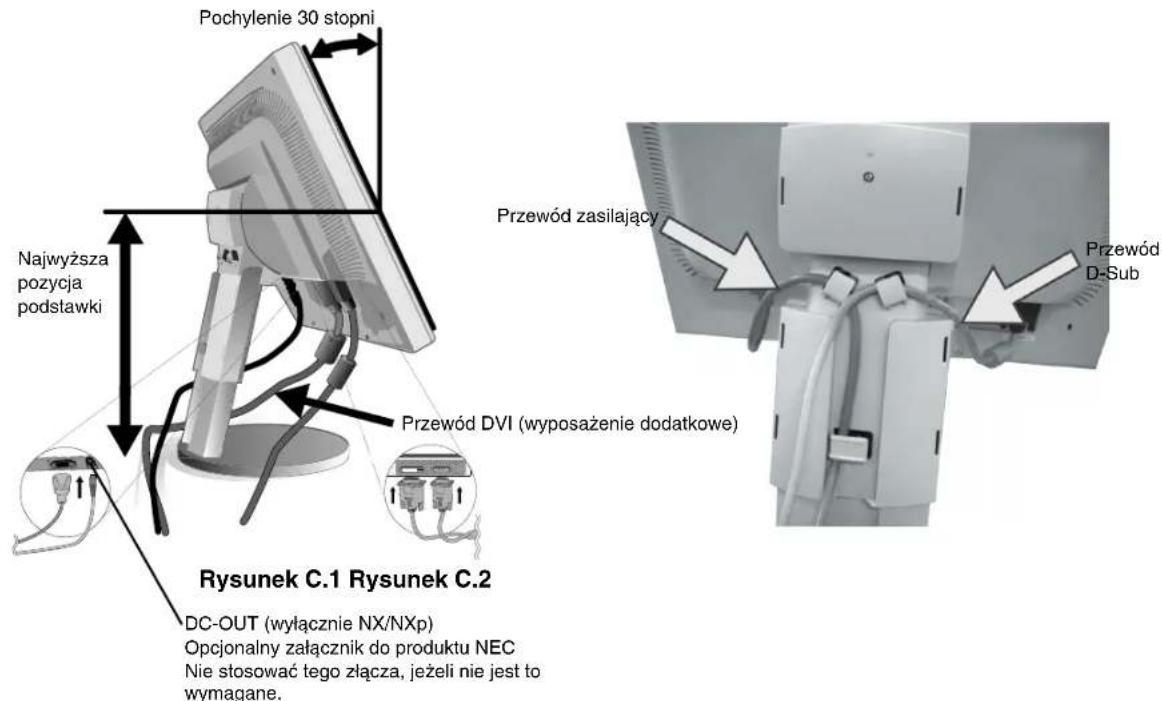 NEC MultiSync LCD1970NXp - Podłaczenia monitora - 4