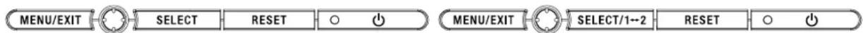 NEC MultiSync LCD1970NXp - Fonctionnement des boutons de commandes OSM (on-screen manager - gestionnaire à l'écran) sur la face avant du moniteur : - 1