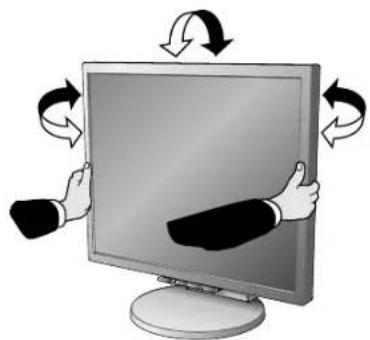 NEC MultiSync LCD1970NXp - Base inclinable y giratoria - 1