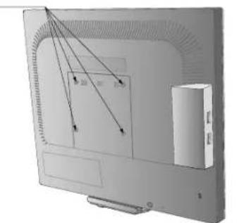 NEC MultiSync LCD1770GX - Monitorvoet verwijderen voor permanente montage - 4