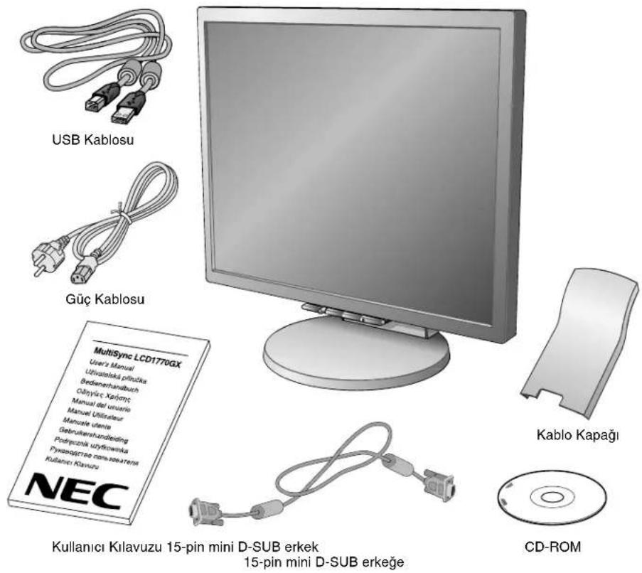 NEC MultiSync LCD1770GX - İçindekiler - 1