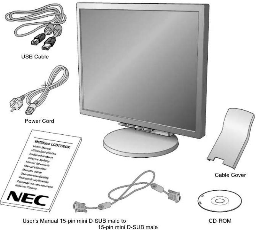 NEC MultiSync LCD1770GX - Contents - 1