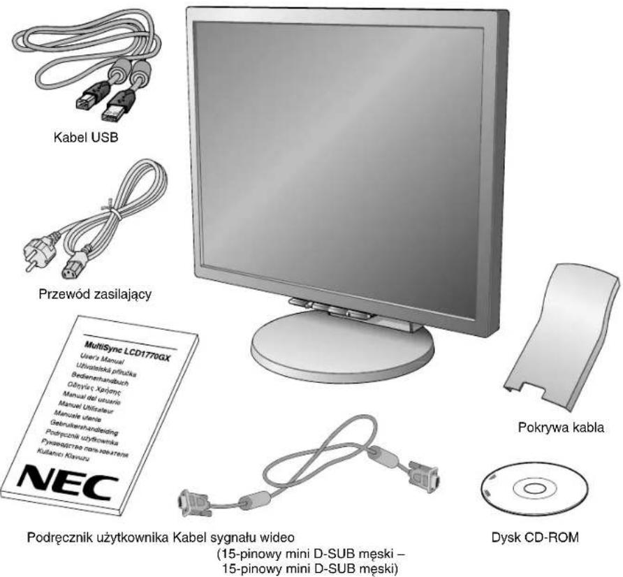 NEC MultiSync LCD1770GX - Zawartość opakowania - 1