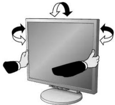 NEC MultiSync LCD1770GX - Κλίση και Περιστροφή - 1