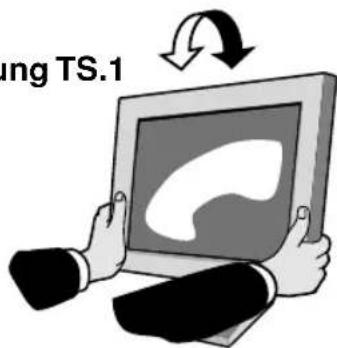 NEC MultiSync LCD1830 - Entfernen des Monitorfußes für die Montage - 1
