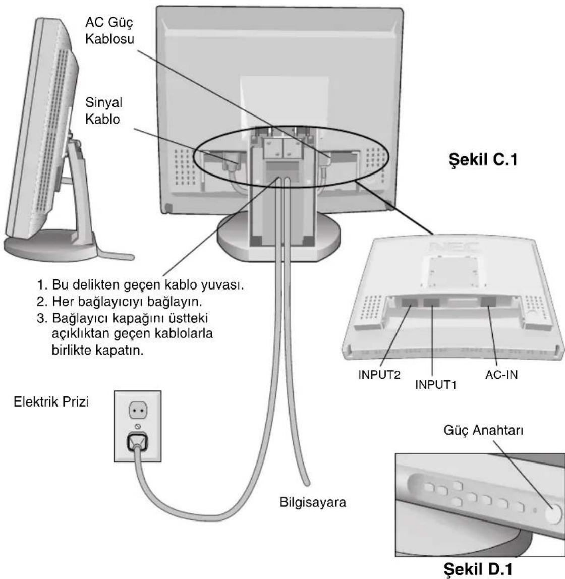 NEC MultiSync LCD1830 - Türkçe-3 - 2