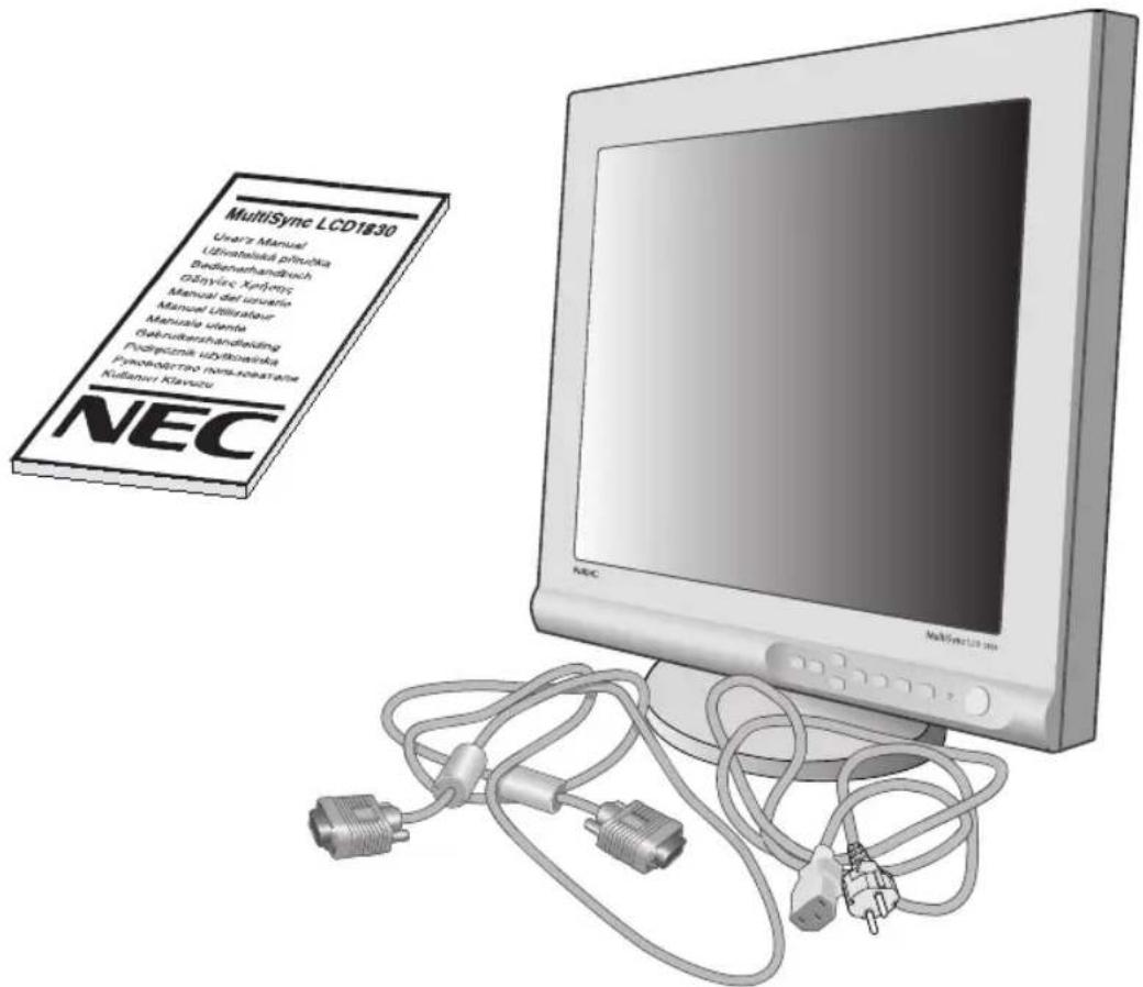 NEC MultiSync LCD1830BK - Заявление изготовителя - 4