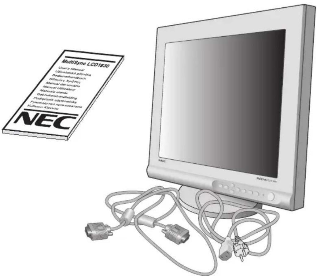 NEC MultiSync LCD1830BK - Declaraciones del fabricante - 4