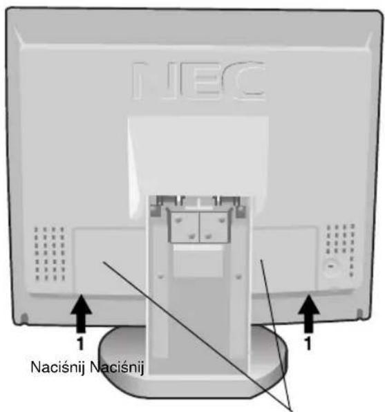 NEC MultiSync LCD1830BK - Pokrywa kabla - 1