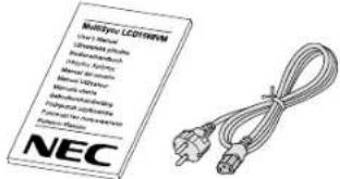 NEC MultiSync LCD1560VM - Sommaire - 1