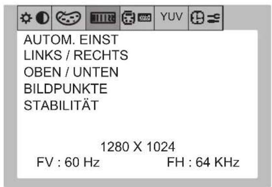NEC MultiSync LCD1700V - Bildschirmmenüs - 3