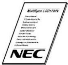 NEC MultiSync LCD1700V - Troubleshooting - 1