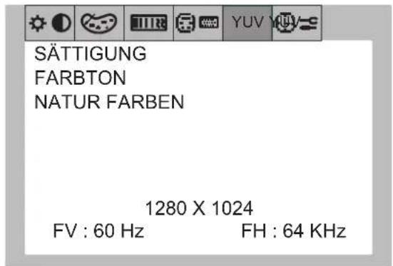 NEC MultiSync LCD1700V - Bildschirmmenüs - 5