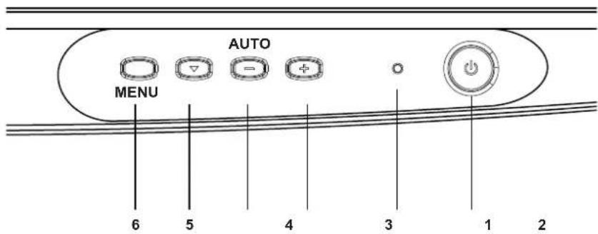 NEC MultiSync LCD1700V - Πλήκτρα Ελέγχου Χρήστη - 1