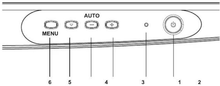 NEC MultiSync LCD1700V - Comandi utente - 1