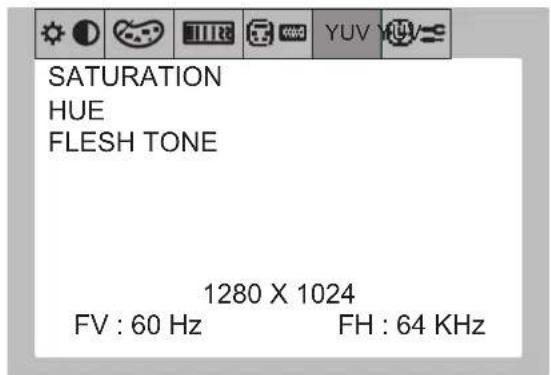 NEC MultiSync LCD1700V - OSD Screens - 5