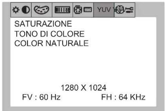 NEC MultiSync LCD1700V - Schermate dell'OSD - 5